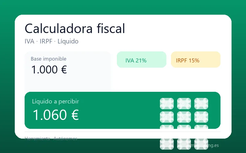Calculadora fiscal para autónomos