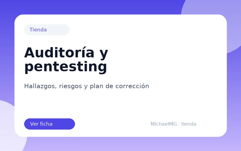 Auditoría y pentesting