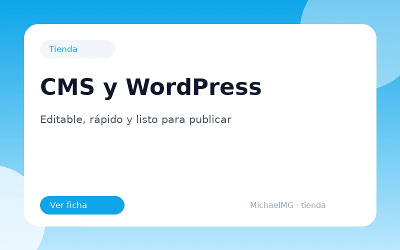 CMS y WordPress