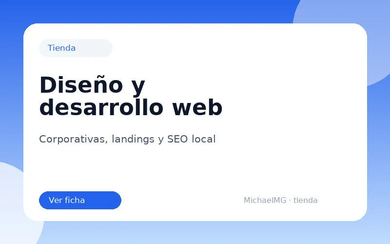 Diseño y desarrollo web