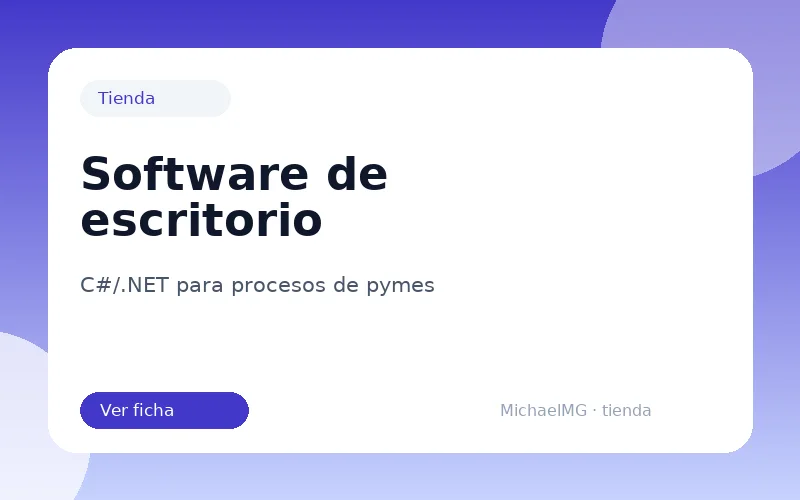 Software de escritorio