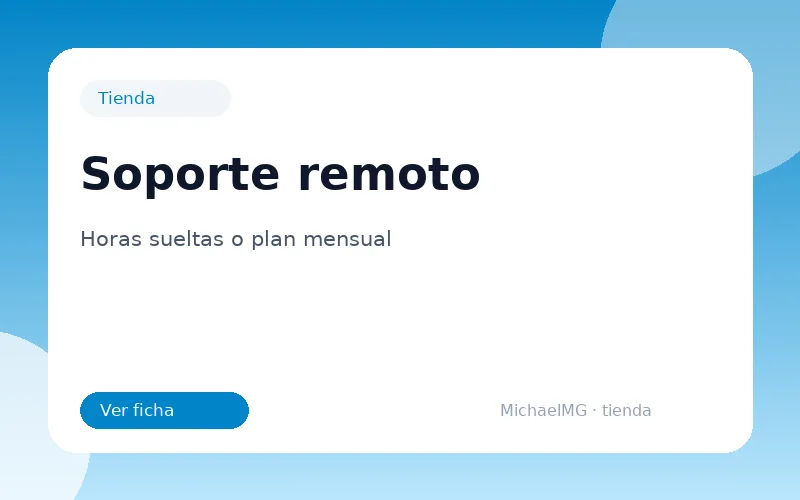 Soporte remoto