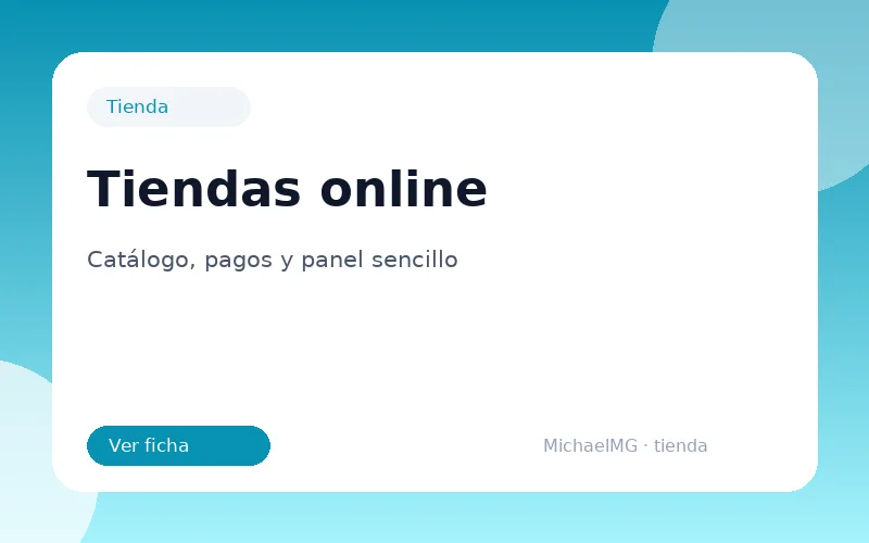 Tiendas online