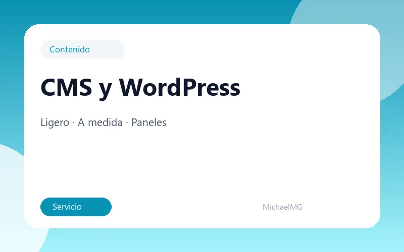 CMS y WordPress