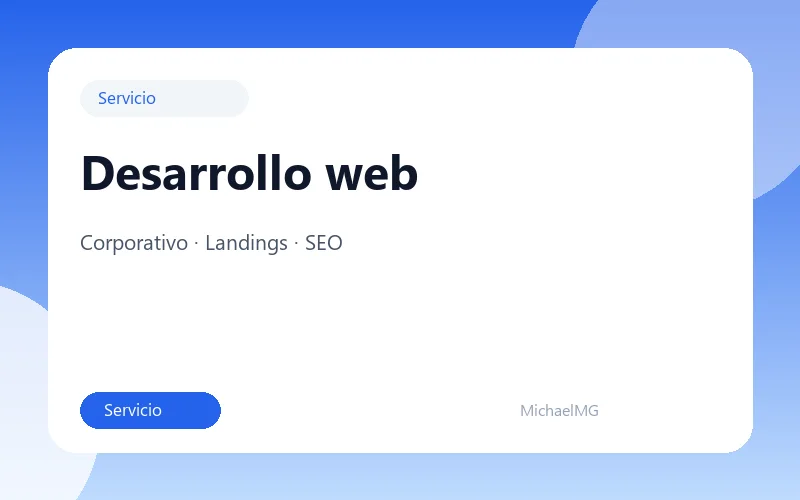 Desarrollo web
