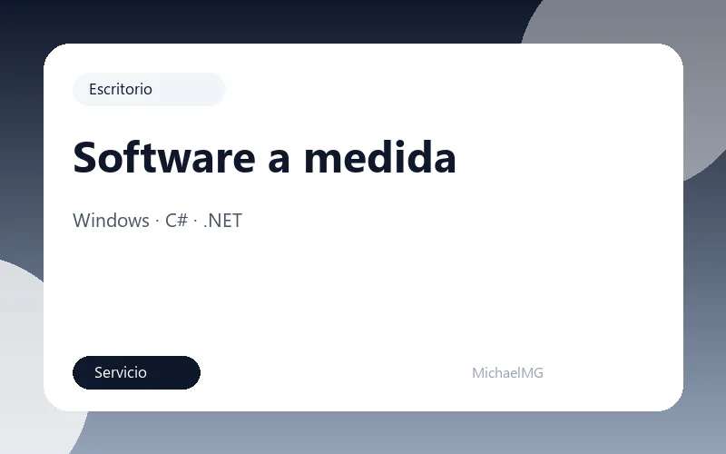 Software a medida