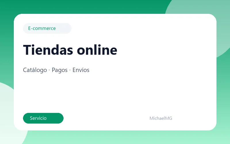 Tiendas online