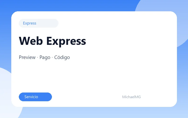 Web personalizada express
